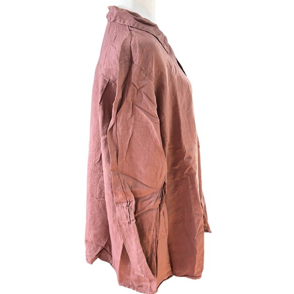 CP Shades NWT Button Down Tunic Pure Irish Linen Sz M‎ - Picture 3 of 5